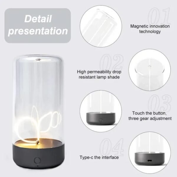 Magnetic Desk Ambient Lamp - USB Chargeable - Only Prepaid Orders - Image 5