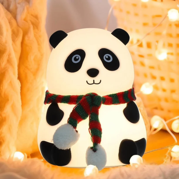 Prepaid Orders Only - Cute Panda Night Light, Squishy Lamp For Kids, 7 Color Changing Bedside Lamp